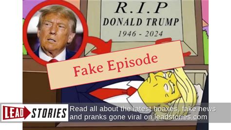 Fact Check The Simpsons Did Not Predict Donald Trump Assassination