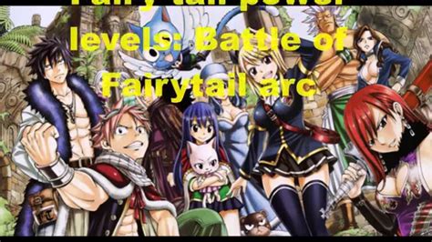 Fairy Tail Power Levels Battle Of Fairy Tail Arc Youtube