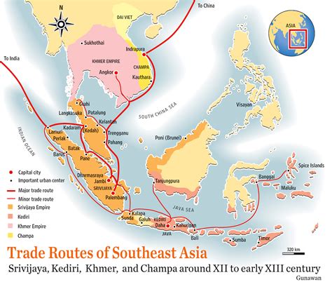 File Southeast Asia Trade Route Map Xiicentury Jpg Wikimedia Commons