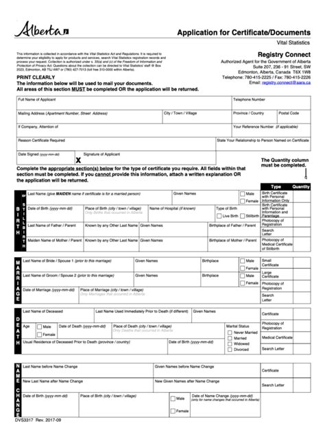 Fillable Online Alberta Birth Certificate Application Form Pdf Alberta