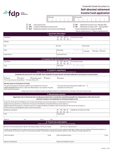 Fillable Online Life Income Fund Lif Definition And How Withdrawals