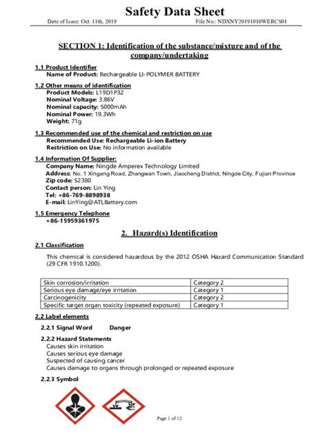 Fillable Online Sodium Hydroxide Safety Data Sheet Chemicalbook Fax