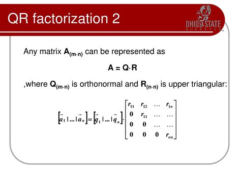 Finding Qr Factoriziation