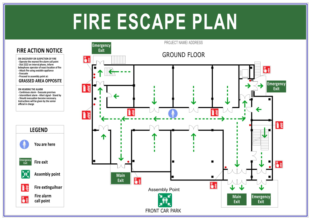 Fire Evacuation Plan Template