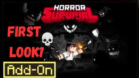 First Look Minecraft Horror Survival Add On Youtube