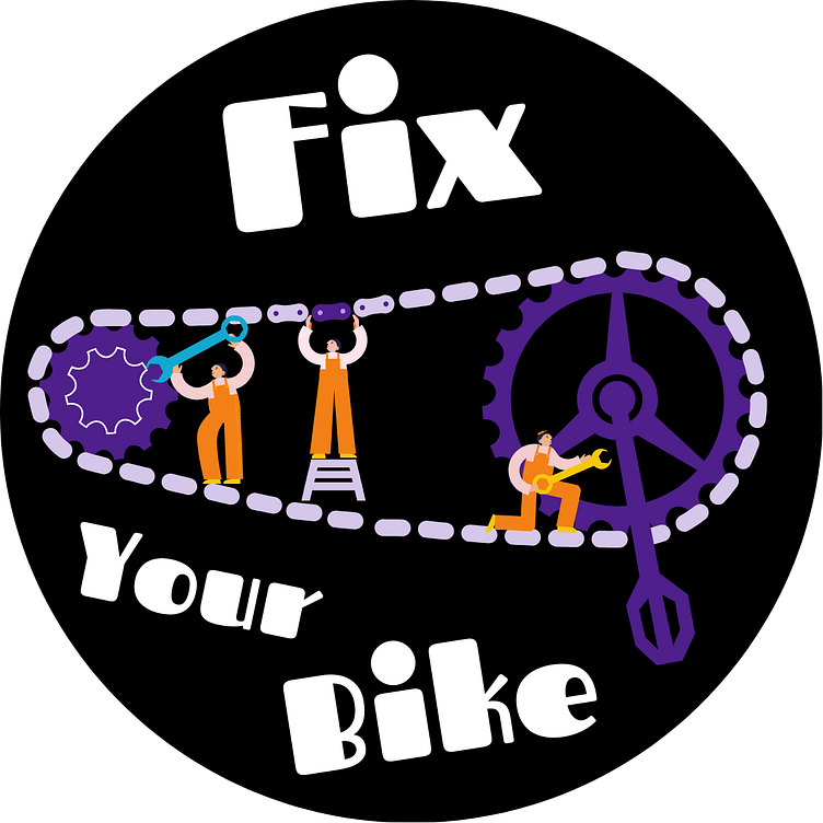 Fix Your Bike Sticker Design In 4 Colors By Melody Mehrotra On Dribbble