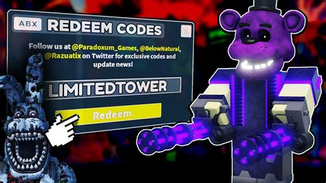 Fnaf Td Roblox Codes: Unlock Exclusive Rewards