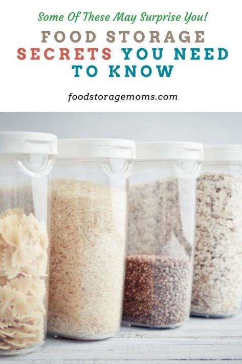 Food Storage Secrets You Need To Know Food Storage Moms