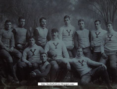 Football Of Yore 1888 Yale Football Team Cabinet Photo Charles Gill