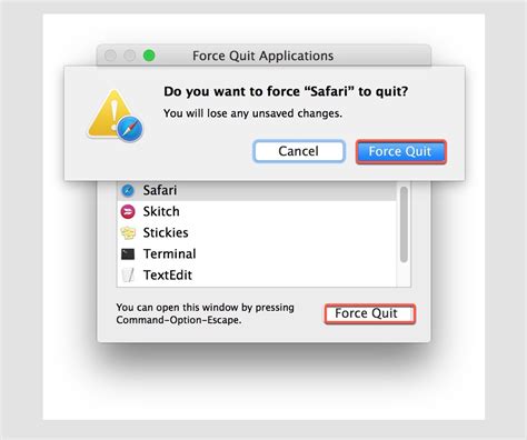 Force Quit Mac