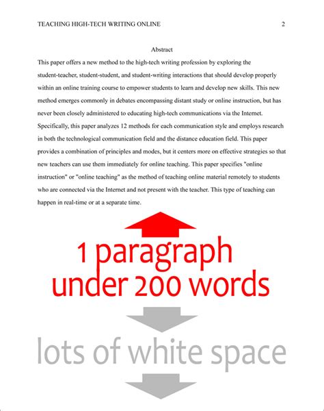 Format The Abstract Page In Apa Style 6Th Edition Owlcation