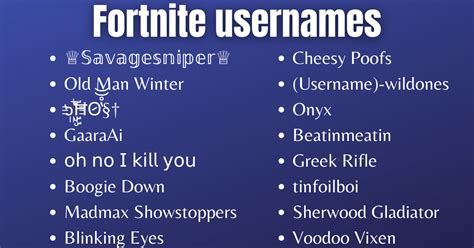 Fornite Usernames Ideas That Are Cool Sweaty And Funny