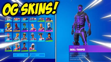 Fortnite Og Skins: Rare Outfits Unlocked