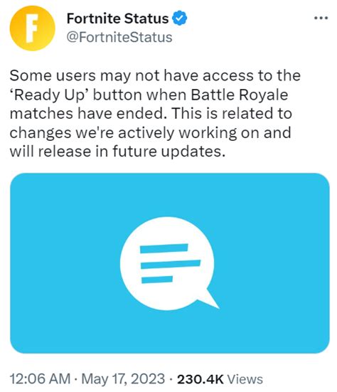 Fortnite Ready Up Button Missing After Match Ends