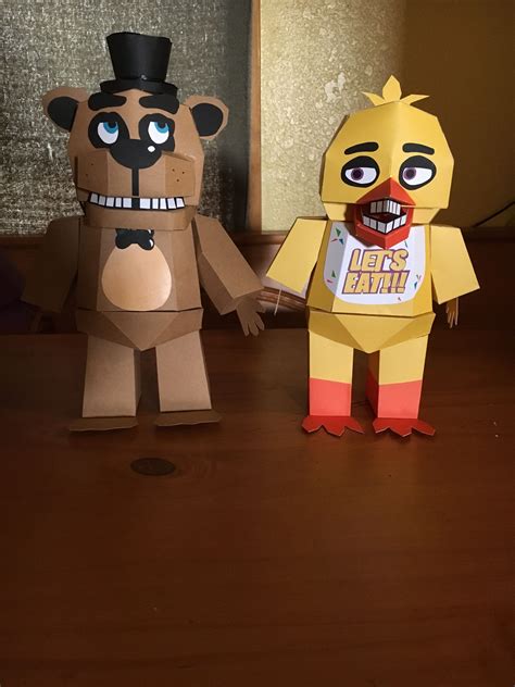 Freddy And Chica Fnaf Papercraft