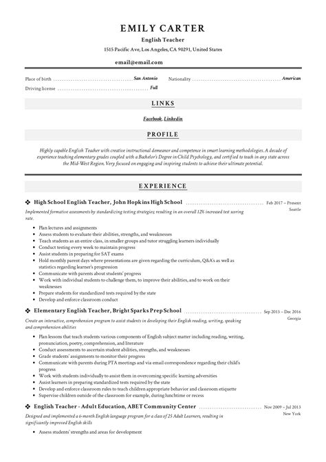 Free 34 Sample Resume Templates In Pdf Word Excel