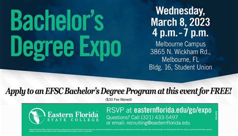 Free Eastern Florida State College Bachelor S Degree Expo Set March 8