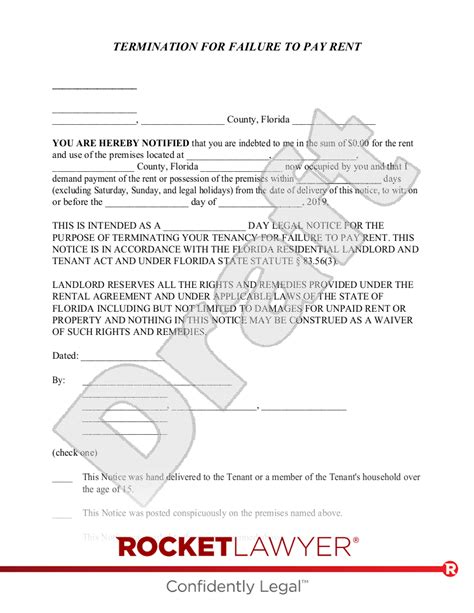 Free Eviction Notice Make Sign Amp Download Rocket Lawyer