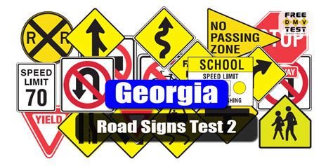 Free Georgia Dds Road Signs Permit Practice Test 2023 Ga