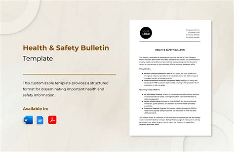 Free Safety Bulletin Template Printable Templates Your Go To