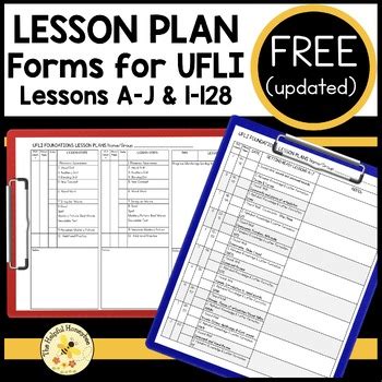 Free Ufli Foundations Aligned Lesson Plan Forms By The Helpful Honeybee