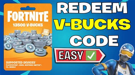 Free Vbucks Gift Card Code In Fortnite Youtube