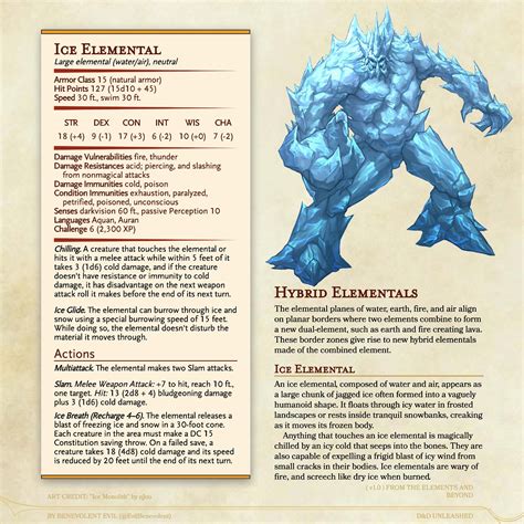 Frost Giant Monster Stat Block Dnd 5E