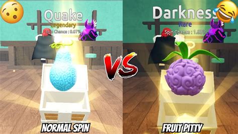 Fruit Battlegrounds Fruit Pity Vs Normal Spin Youtube