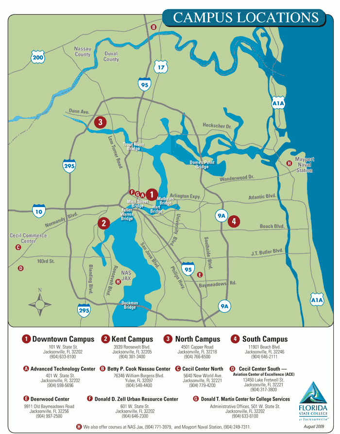 Fscj North Campus Map Almire Marcelia