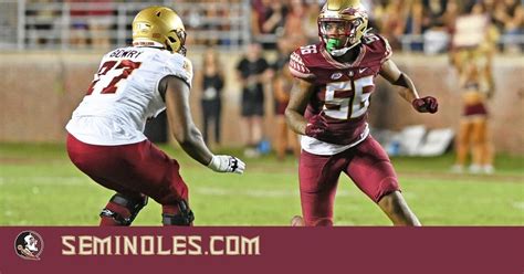 Fsu De Patrick Payton Named 2022 Acc Defensive Rookie Of The Year R