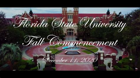 Fsu Fall Commencement 2020 Youtube