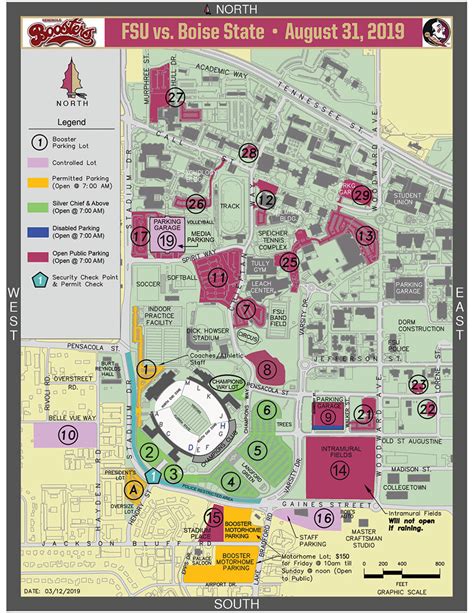 Fsu Gameday Parking Map