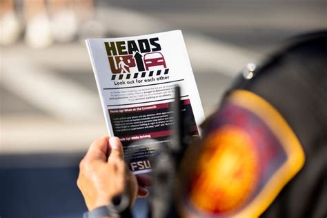 Fsu Police Launch Heads Up Initiative For Pedestrian Safety