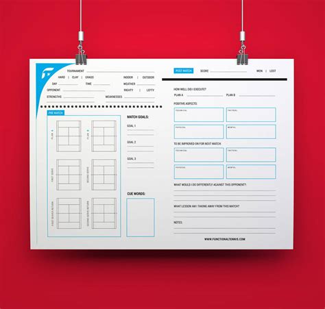 Functional Tennis Match Sheet Download Free Today