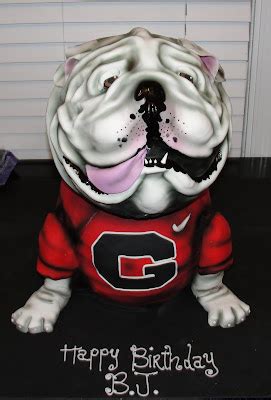 Funky Monkey Cakes 3D Georgia Bulldog Cake