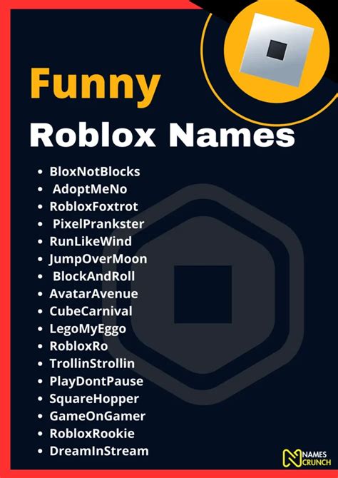 Funny Roblox Names