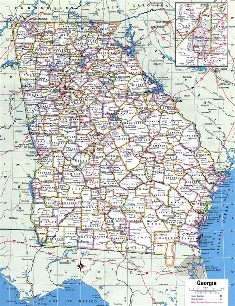 Ga Map With Counties: Detailed Guide