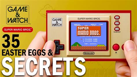 Game Watch Super Mario Bros All 35 Secrets And Hidden Bits Youtube