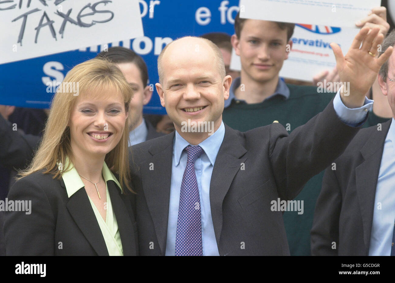 General Election 2001 Hague Stock Photo Alamy