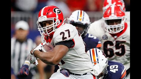 Georgia Beats Auburn Watch The Td That Clinched Uga In The Playoff