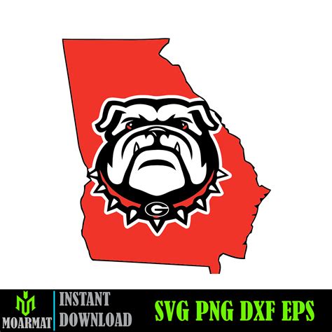 Georgia Bulldogs Logo Svg Bulldogs Team Svg Cricut Cutting F Inspire