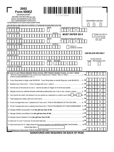 Georgia Form 500 Complete With Ease Airslate Signnow