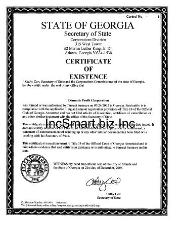 Georgia Llc Form Filing Fees Incsmart Georgia