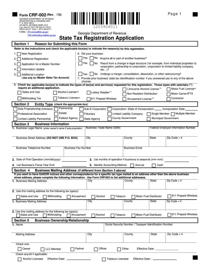 Georgia State Tax Instruction Fill Out Printable Pdf Forms Online