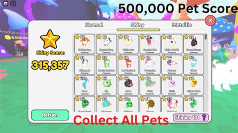 Getting Every Single Shiny Pet Skin In Roblox Collect All Pets Youtube