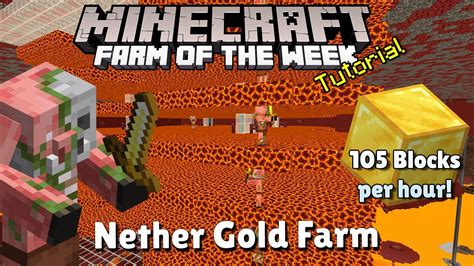 Getting Ready For The Nether Update In Bedrock Gold Farm It Is A