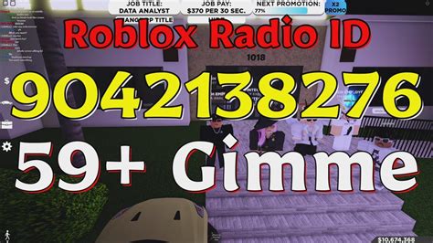 Gimme Roblox Radio Codes Ids Youtube