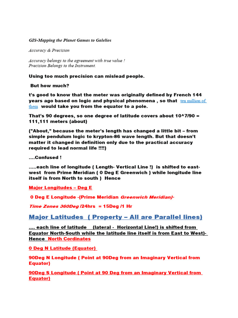 Gis Accuracy Of Latitude And Longitude Based On Decimal Places Youtube