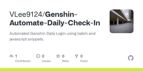 Github Vlee9124 Genshin Automate Daily Check In Automated Genshin