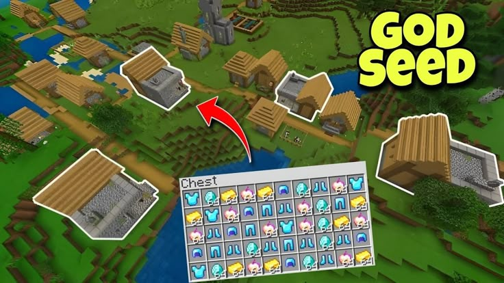 God Seed Minecraft 1 19 Bedrock Edition Triple Village Seed 3